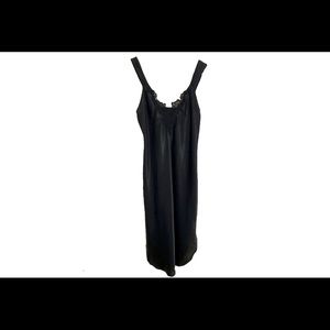 Womens Black Nightgown Slip Dress Large Sleepwear
